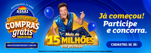 BANNER - ANIVERSÁRIO ASSAÍ - 52 ANOS